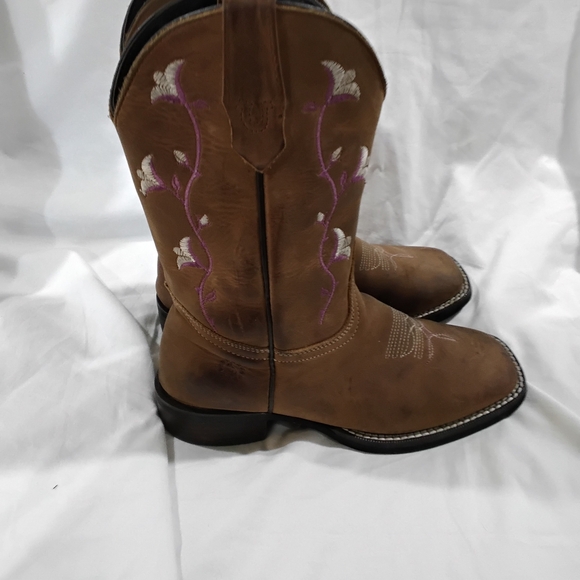 Caballo Dorado Women's Brown Embroidered Cowboy Boots - Picture 4 of 12